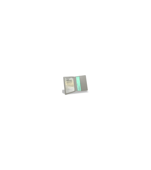 Porte carte grise similicuir Basic - Gris