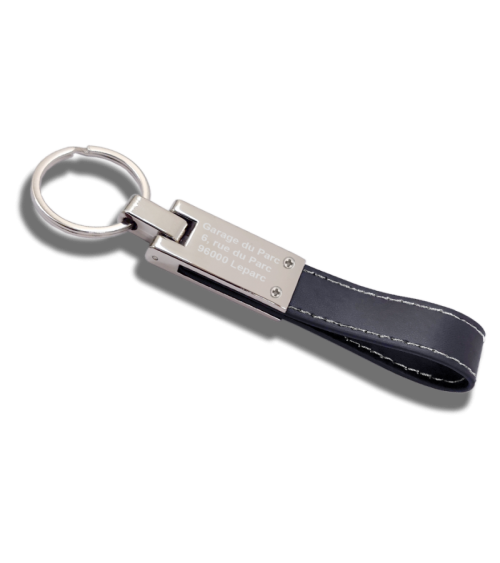 Porte-clés long similicuir brillant - Collection Tendance