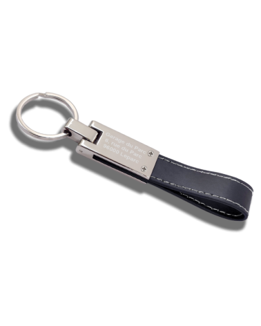 Porte-clés long similicuir brillant - Collection Tendance
