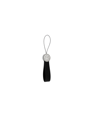 Porte-clés rond brillant - Silicone